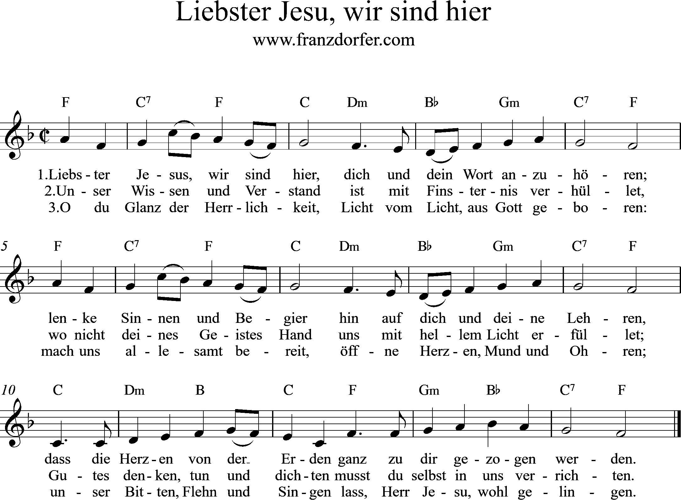 Noten jesus dein licht LIED: Christus,